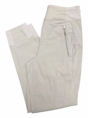 Athleta Trekkie North High Rise Jogger Pants Abalone Beige Gray Size 0 533655